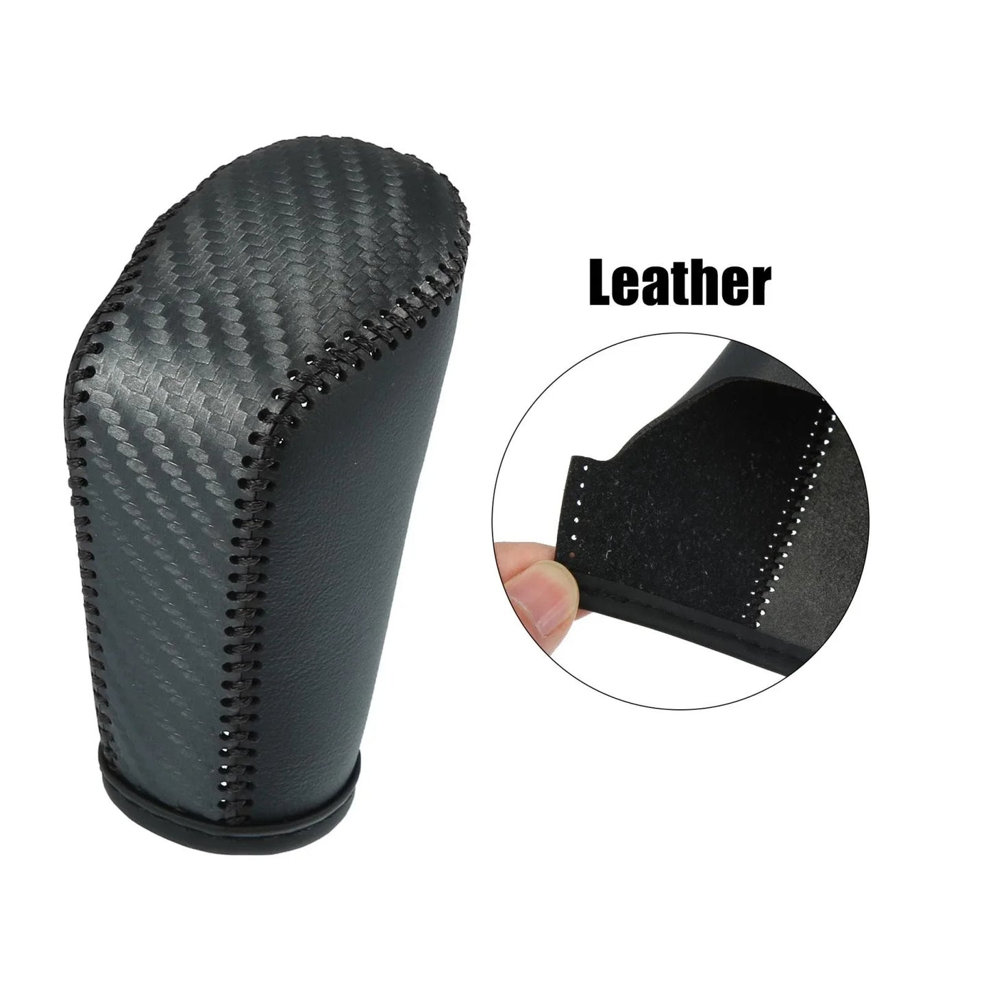 Gear Shift Knob Cover for Honda Accord (2018-2023) - Carbon Fiber Pattern Black