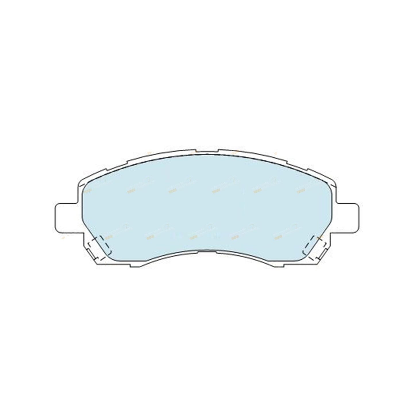 Set of 4 Bendix Ultimate Front Disc Brake Pads for Subaru Impreza (1997–2000)