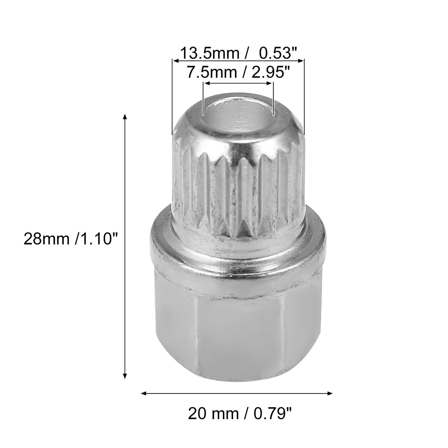 36/20PT Anti-Theft Wheel Lock Lug Nut Removal Key for BMW