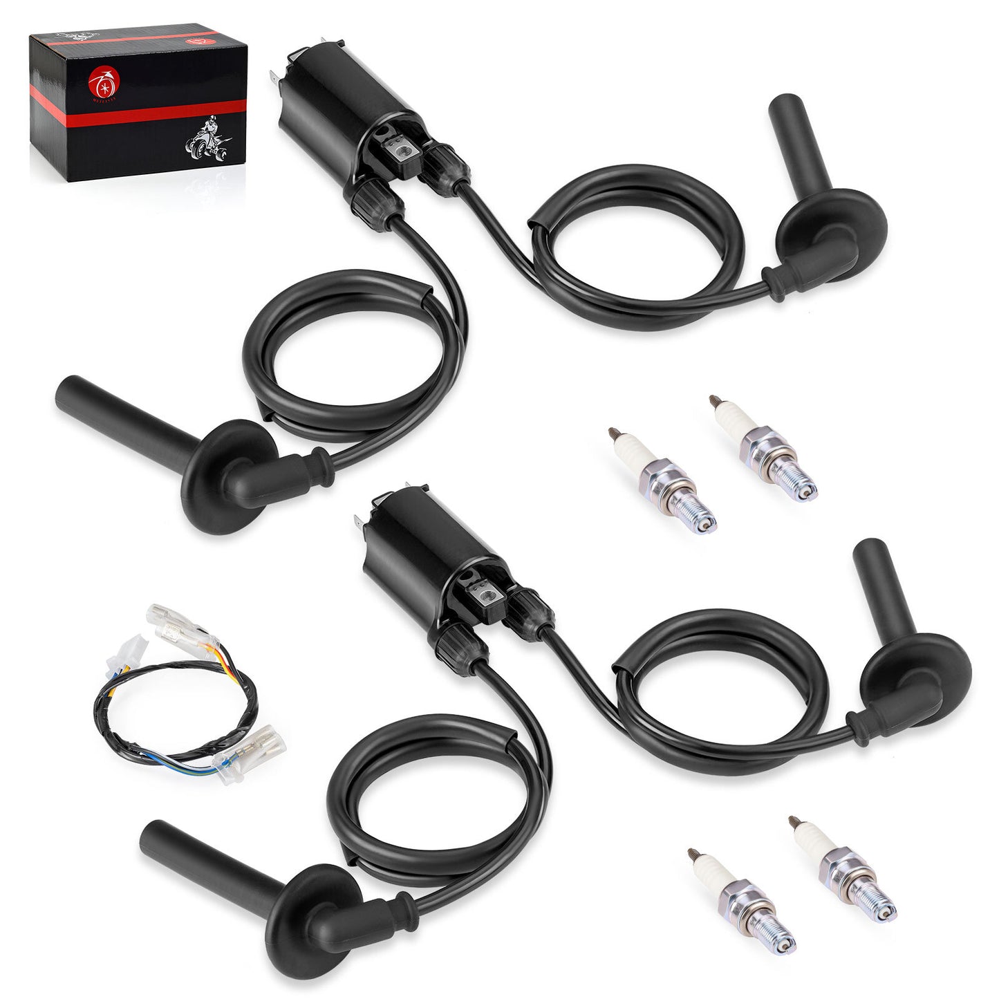 2X Ignition Coil & Spark Plug Set for Honda ST1100 (1991–2003)
