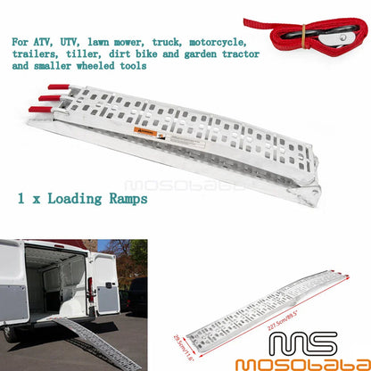 89''x11'' Loading Ramp for ATV UTV Motorcycle Lawn Trailer Truck Dirt Bike