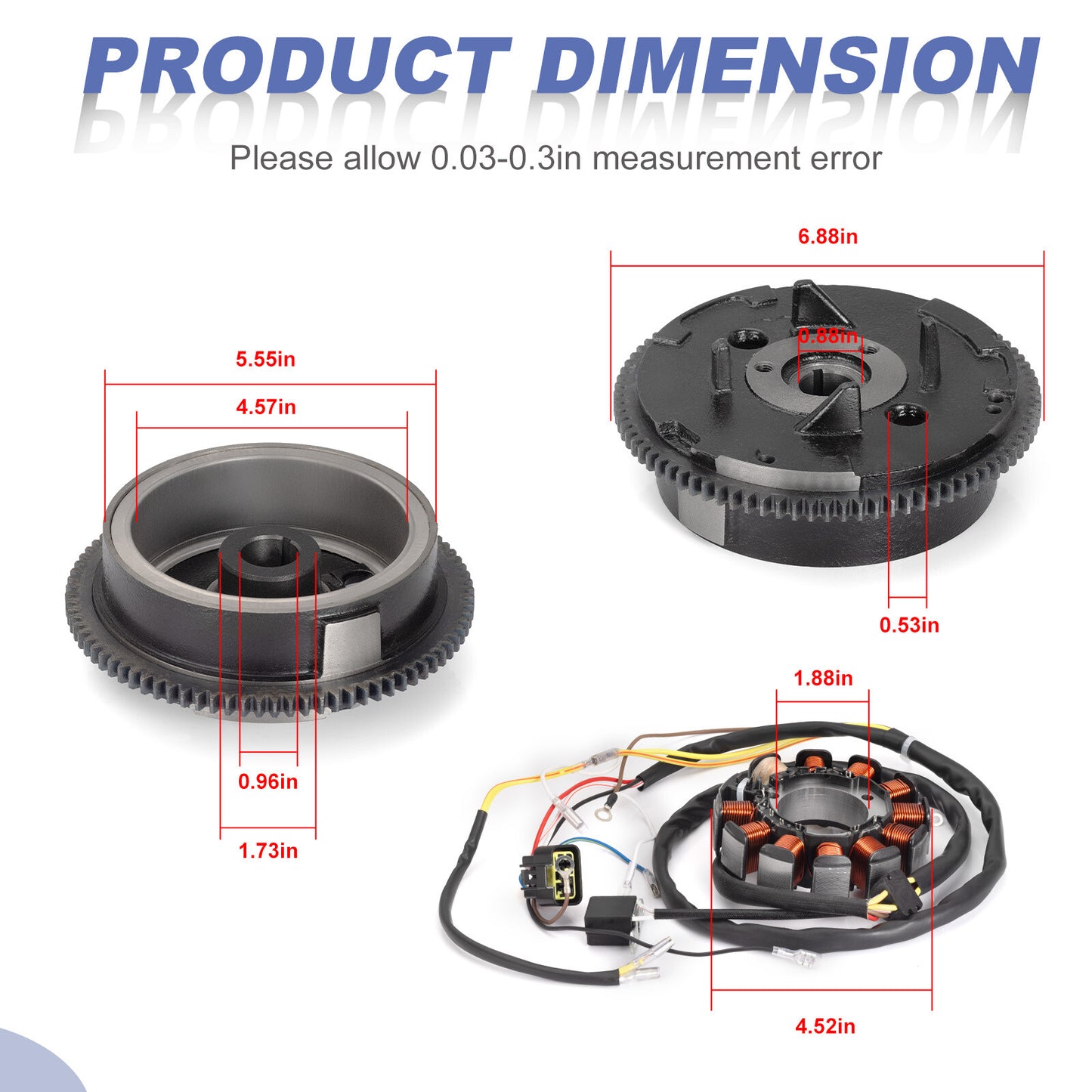 Stator with Flywheel for Polaris Sportsman 500 4x4 HO (2002–2004)