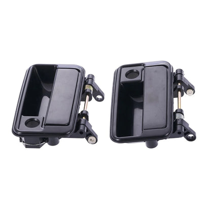 Door Handle Outer Black 4 x for Suzuki Swift (1989–1999)