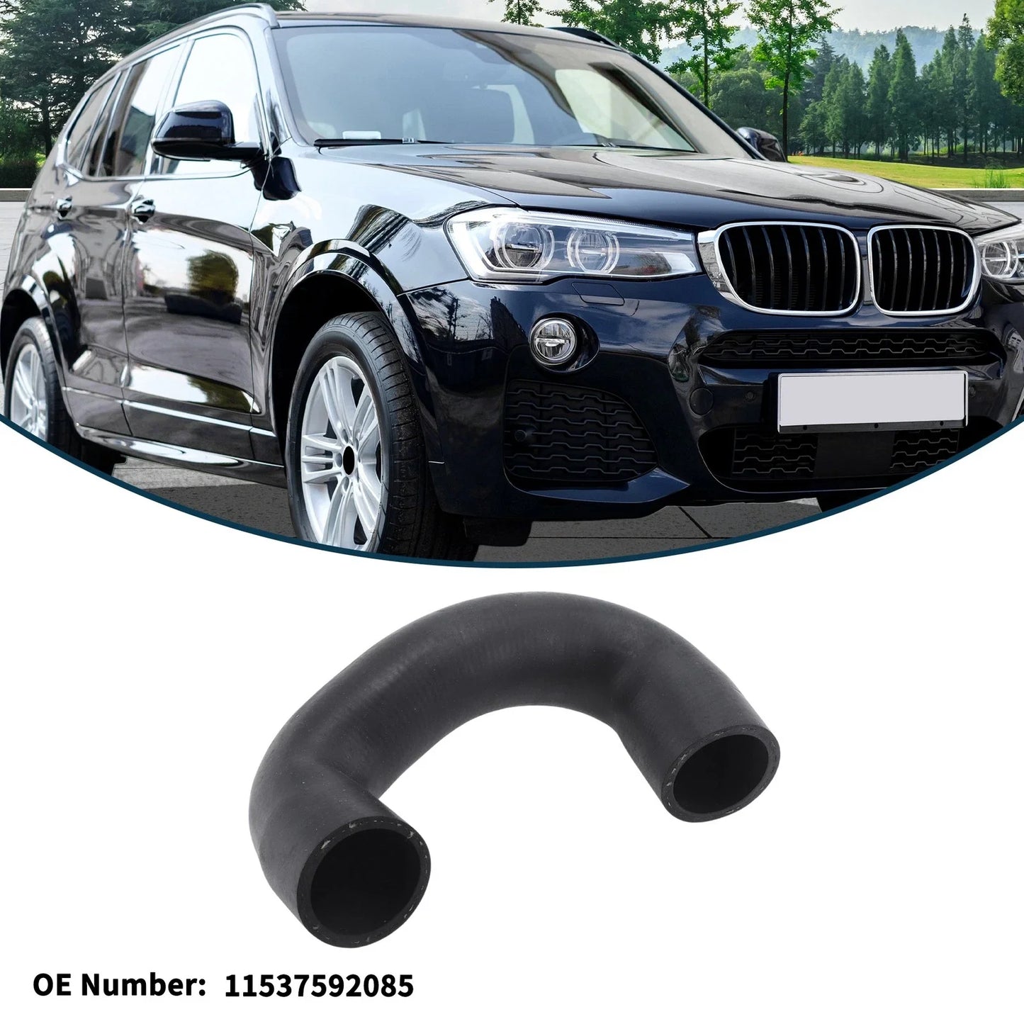 4x Radiator Hose, Heater Hose, Radiator Outlet Hose Pipe for BMW X3