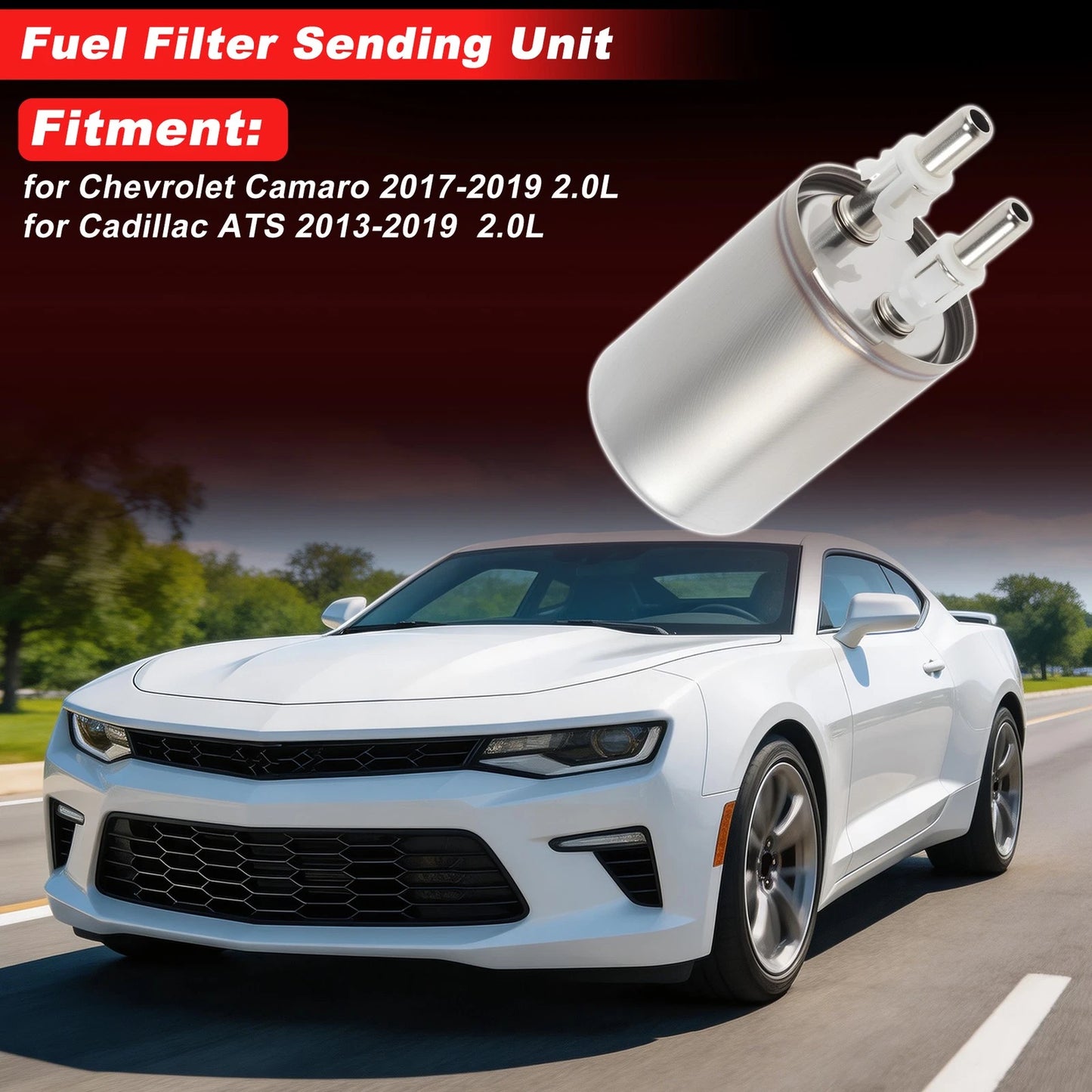 Fuel Filter Assembly for Chevrolet Camaro (2017–2019) No.13253690 Metal