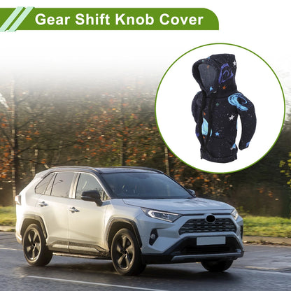 Gear Shift Knob Cover for Universal Car SUV Truck (Hoodie Style, Light Blue)