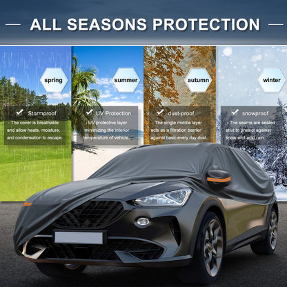 Waterproof Car Cover with Driver Door Zipper for Hyundai Tucson