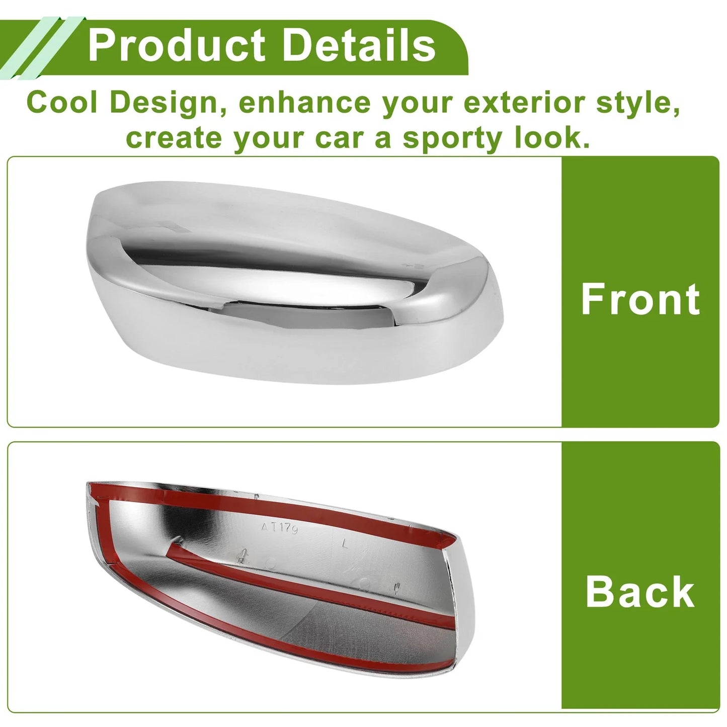 Mirror Cover Cap Replacement for Chevy Silverado 1500 (2007-2013)