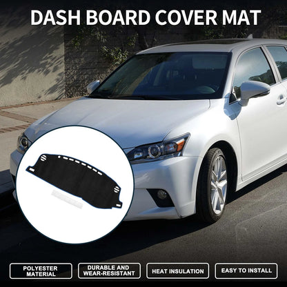 Dashboard Cover Mat for Lexus CT 200H 2011-2019 Sun Protector Pad Black Blue