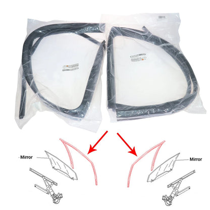 Set of 2 Rear Door Glass Run Channels for Nissan Sentra B13 (1990–1994)
