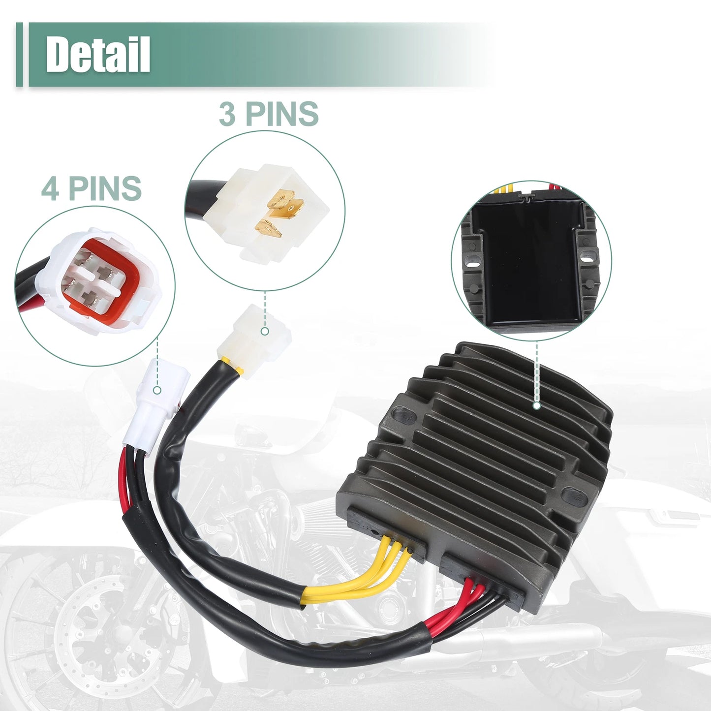 Set of 1 Motorcycle Regulator Rectifier for Suzuki GSXR 750 (2006–2009, 2011–2017)