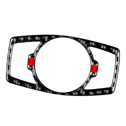 GPS Navigation Panel Cover Trim Carbon Fiber Red for Ford Fusion Mondeo (2013–2020)