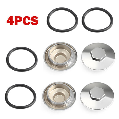 Set of 4 Valve Tappet Covers for Honda CB360 CB400F CB550 CB750 CB900 (1970–1980)