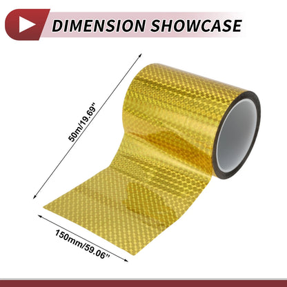 Pinstripe Tape 150mm x 50m for Car Motorcycle Boat Laser Gold Tone (1 Pcs)