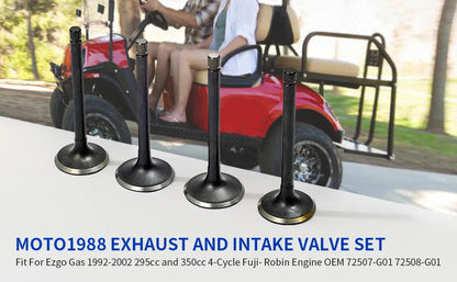 Exhaust & Intake Valve Set for EZGO 4 Cycle Gas Golf Cart (1996–2002)