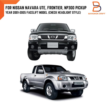 Chrome Trim Front Grille Radiator for Nissan Navara D22 (2001-2015)