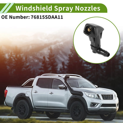 Set of 1 Windshield Washer Nozzle w/ Hose Connector for Honda  No.76815SDAA11