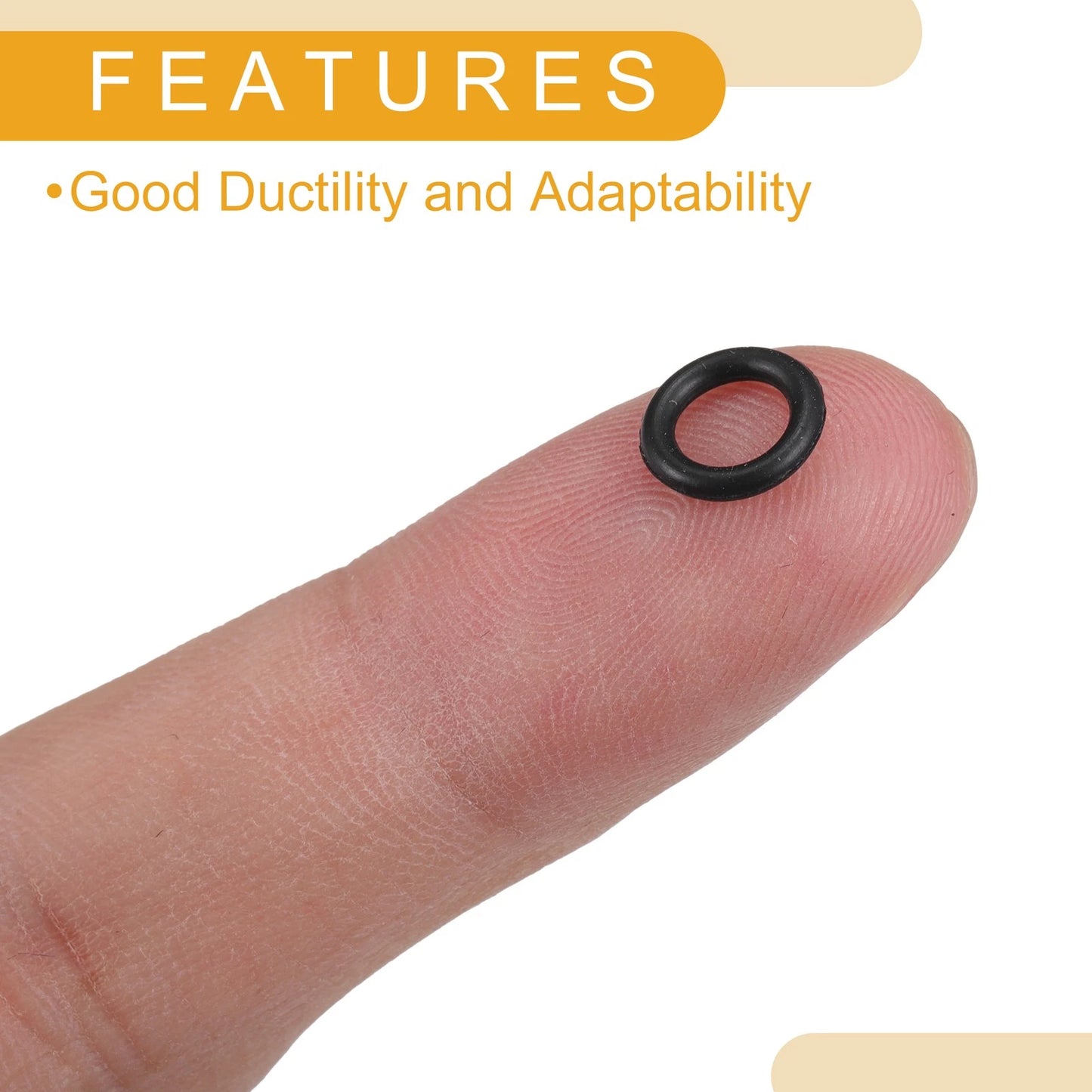 50pcs NBR Rubber O Ring Seal Gasket for Cars Trucks 5mm ID x 1.5mm CS