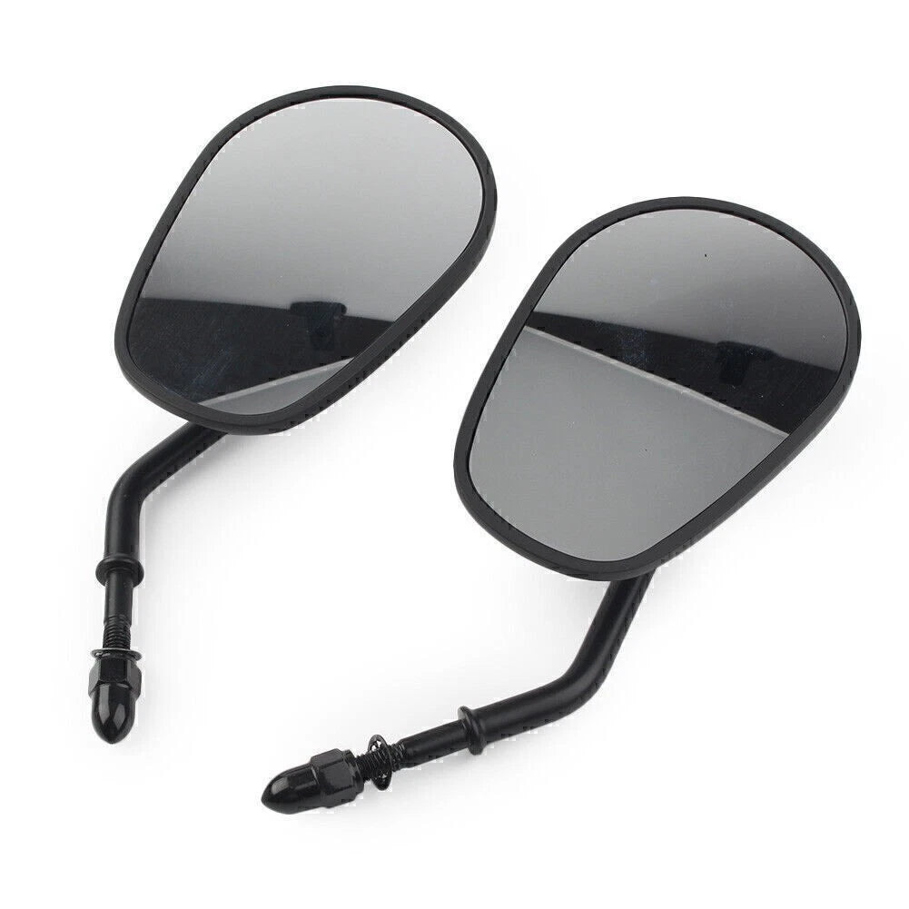 1 Pair Black Rear View Mirrors for Harley Road King (2000–2023)