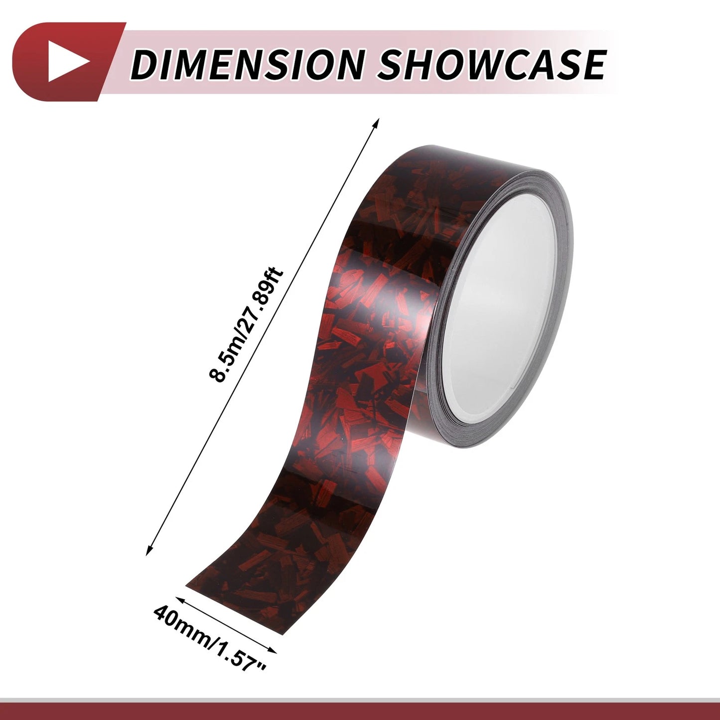 Pinstripe Tape 40mmx8.5m for Car Motorcycle Boat Red