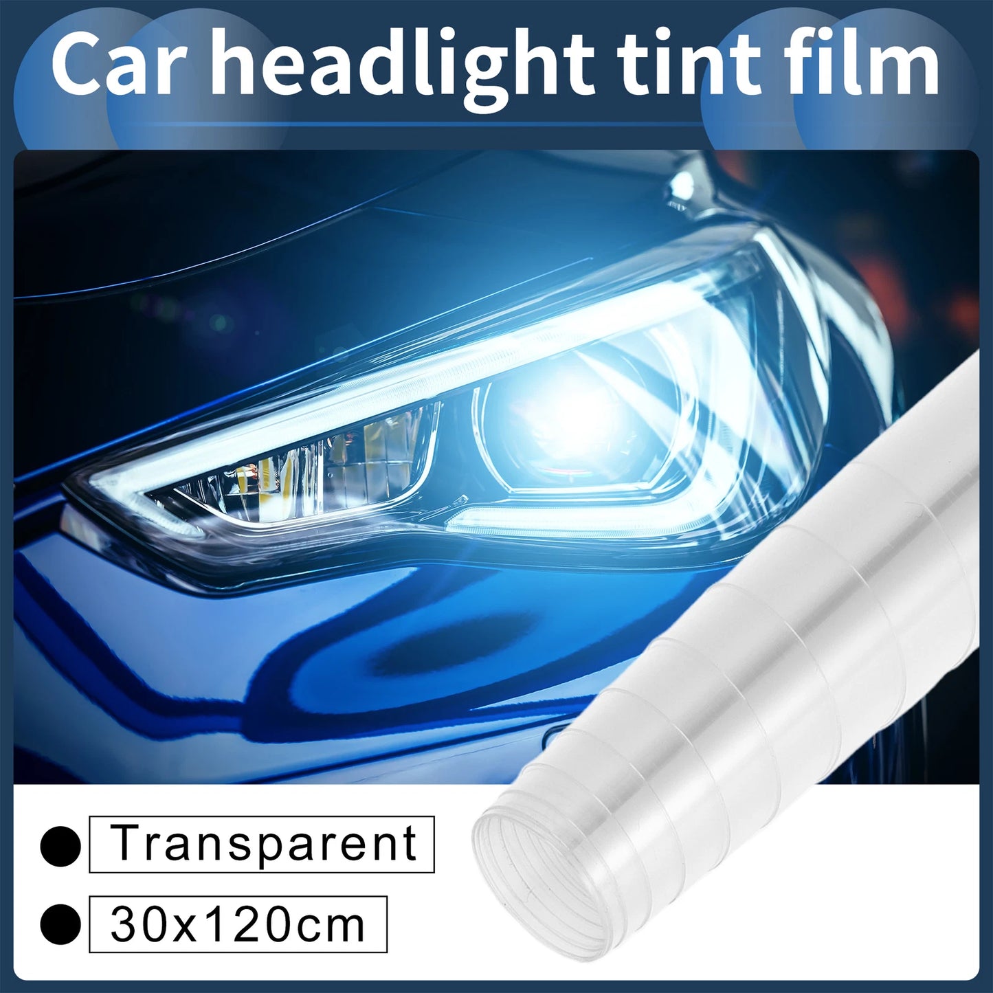 Tint Film for Car Fog Light Cover (47.24"x11.81")