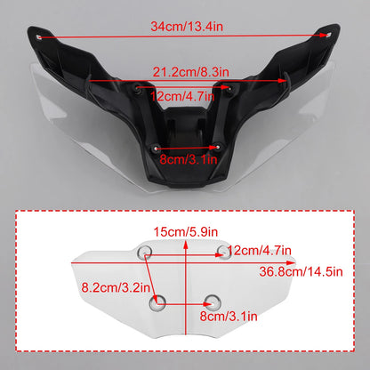 ABS Plastic Windshield for Yamaha MT-09/SP (2024–2025) Clear