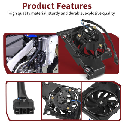 Radiator Fan Kit for Yamaha YZ250FX WR250F (2020–2024)