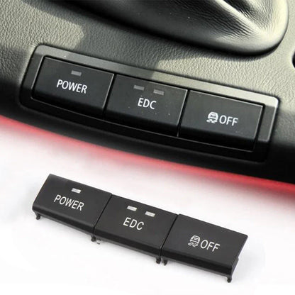 3 x Center Console Switch Button Caps for BMW E90 E92 E93 M3 (2005-2012)