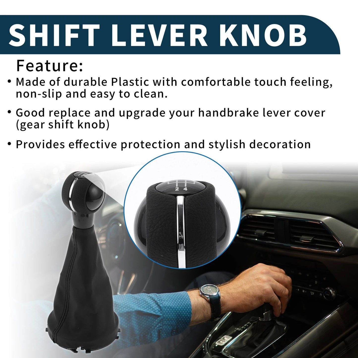 5 Speed Gear Shift Knob w/ Cover for Mini Cooper F55 F56 (2014–2023)