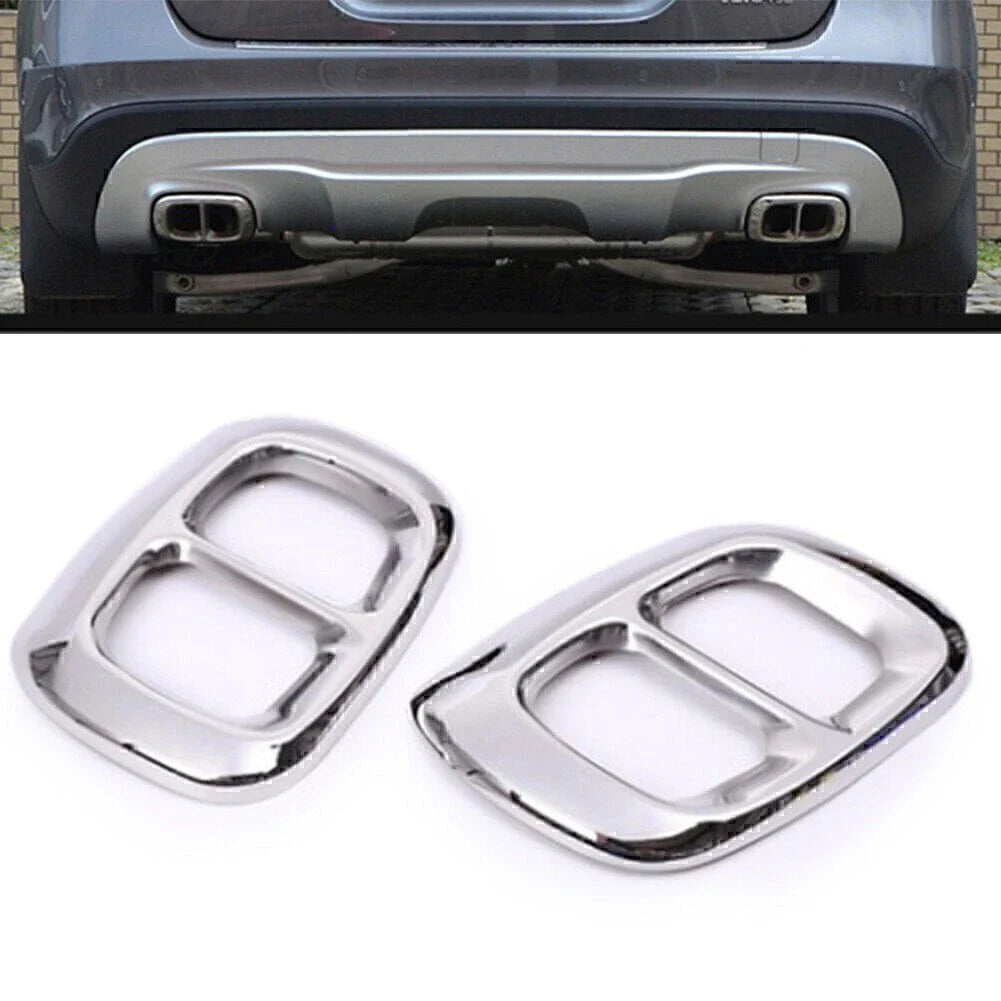 Dual Muffler Tip Cover Trim for Benz GLA X156 (2015-2018)