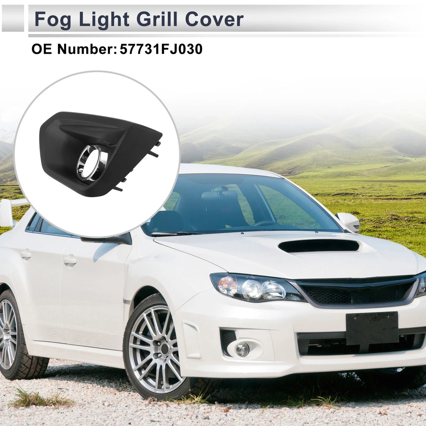 1 Pc Fog Light Grill for Subaru Impreza (2012–2014) No. 57731FJ030