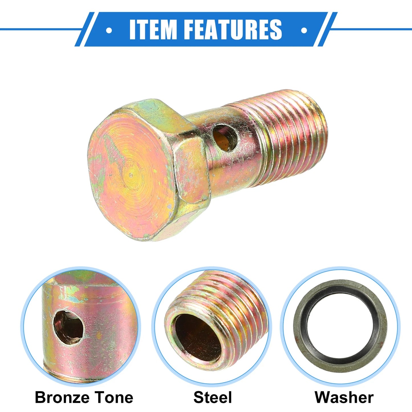 Set of 1 M12x1.25 32mm Turbo Brake Line Fitting Adapter for Car