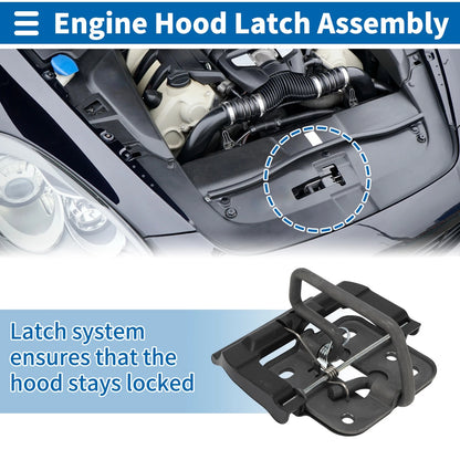 Hood Latch Assembly for Volkswagen Tiguan (2019–2023) No. 5NA823186C