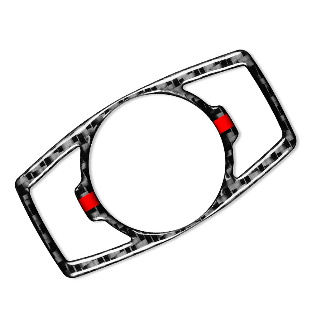 GPS Navigation Panel Cover Trim Carbon Fiber Red for Ford Fusion Mondeo (2013–2020)