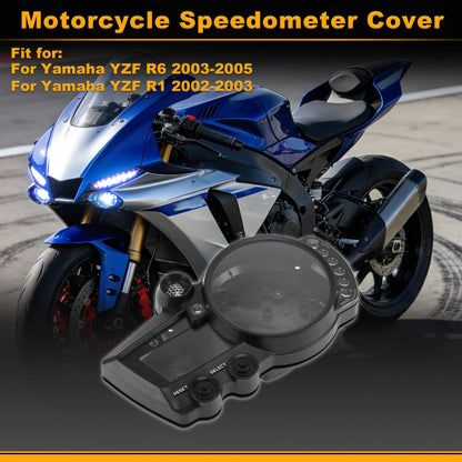 Speedometer Gauge Cover for Yamaha YZF R6 (2003–2005) Black Plastic