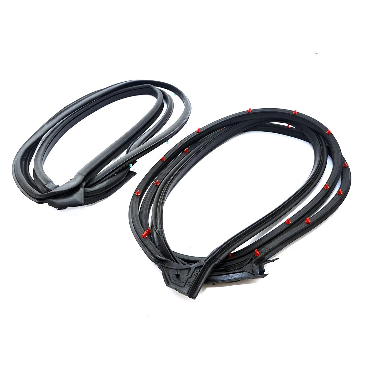 Set of 4 Front Door Weatherstrip Rubber for Honda Civic 4DR (2017–2021)