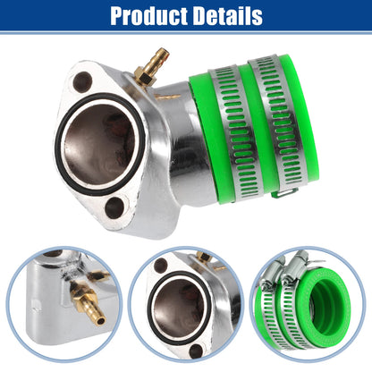 Set of 1.3" Intake ID Green Carburetor Interface for GY6-125 150 (4T)