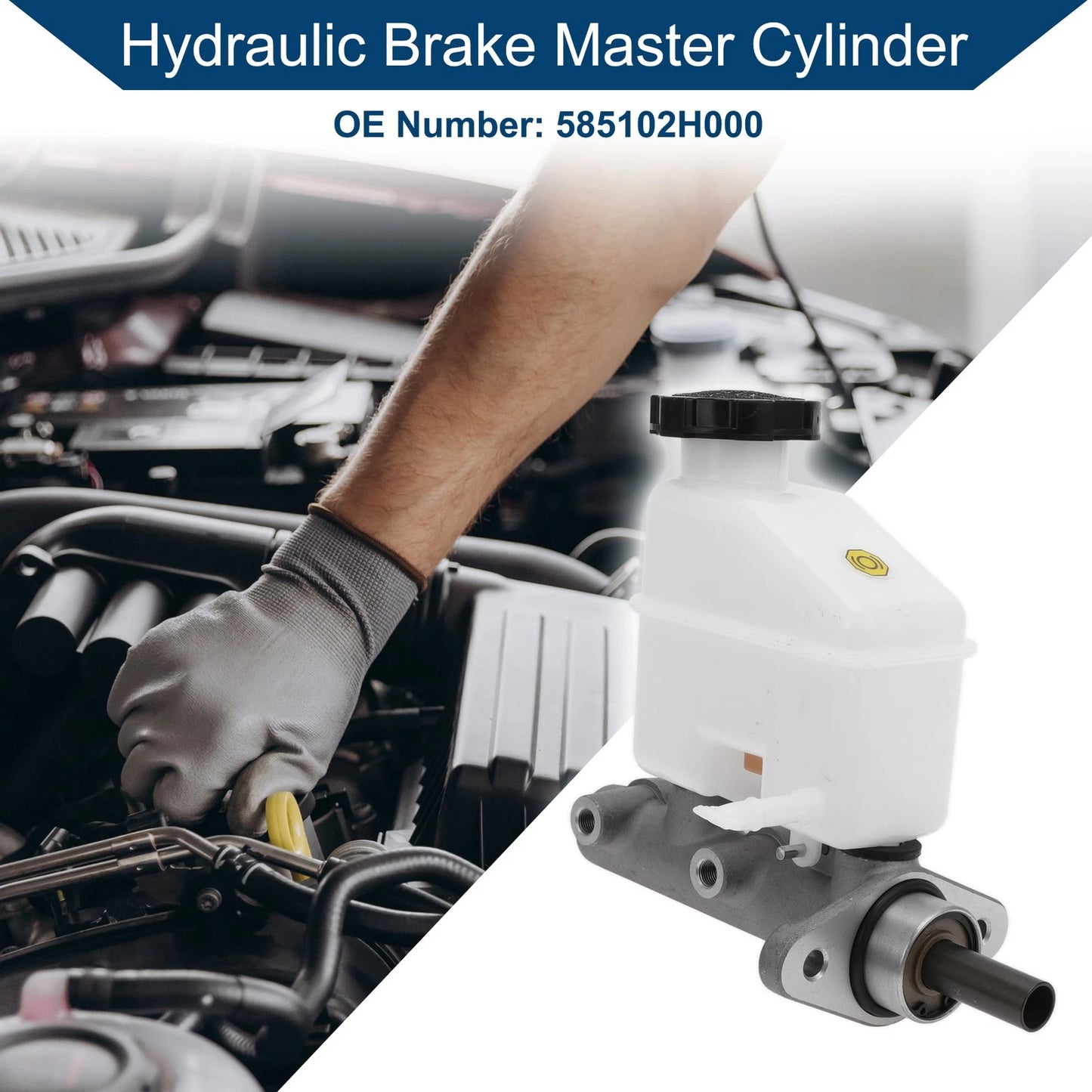 Brake Master Cylinder with Reservoir No. 585102H000 for Hyundai Elantra (2006–2008)