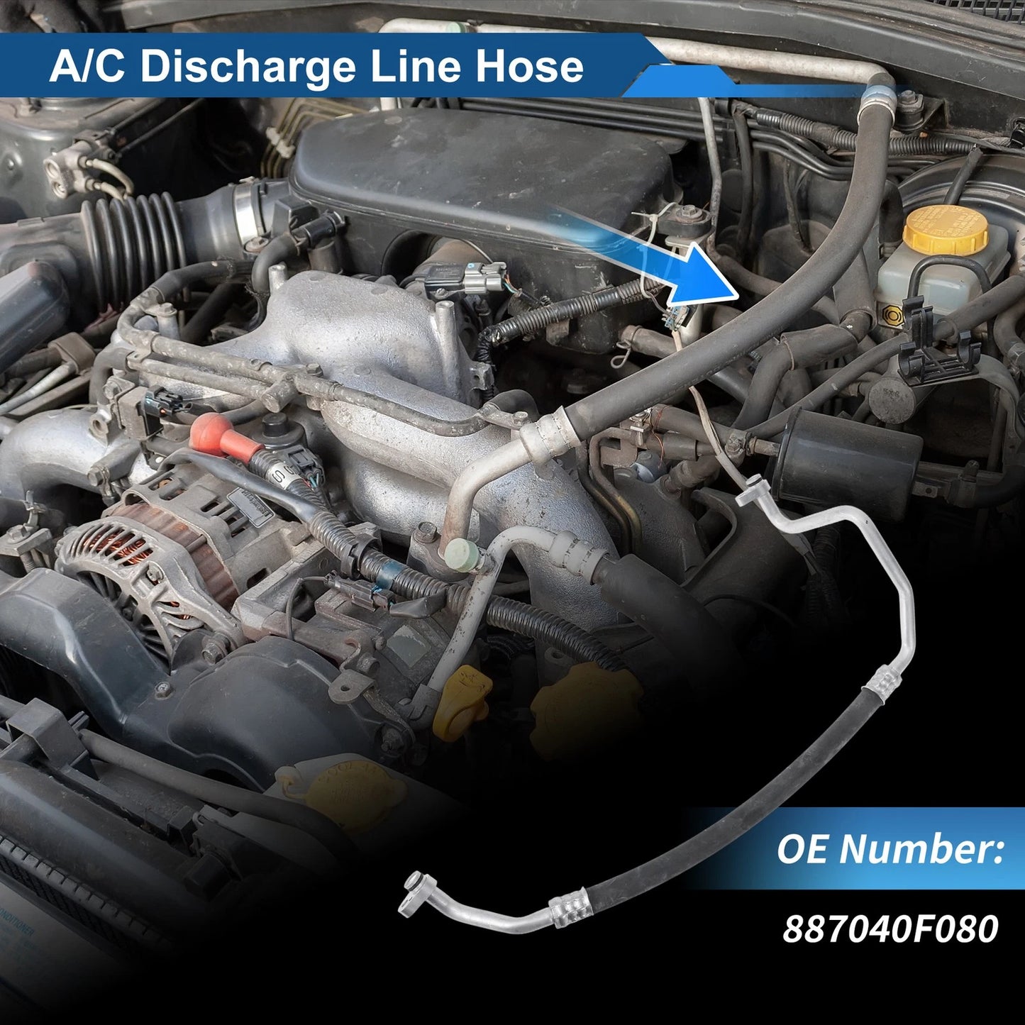 A/C Refrigerant Liquid Hose for Toyota Verso (2011–2016) No. 887040F080