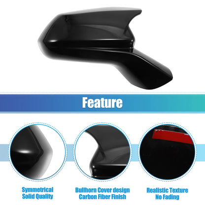1 Pair Rearview Side Mirror Cover Trim Black for Chevrolet Camaro (2016–2023)