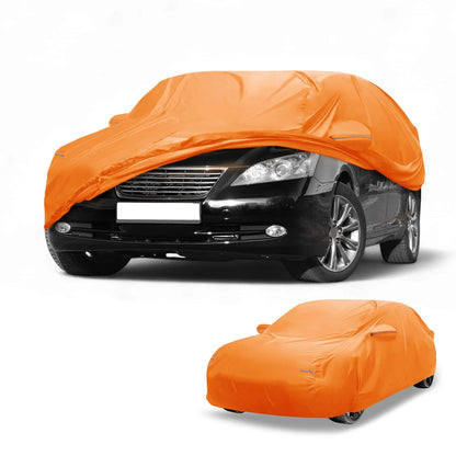 Waterproof Car Cover for Lexus ES  210D-PU, Orange, Zipper