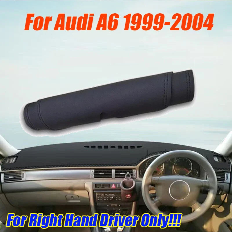 RHD Leather Dashboard Dash Cover Protector Mat Pad for Audi A6 (1999–2004)
