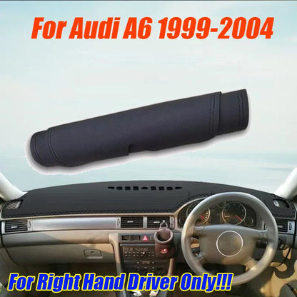 RHD Leather Dashboard Dash Cover Protector Mat Pad for Audi A6 (1999–2004)