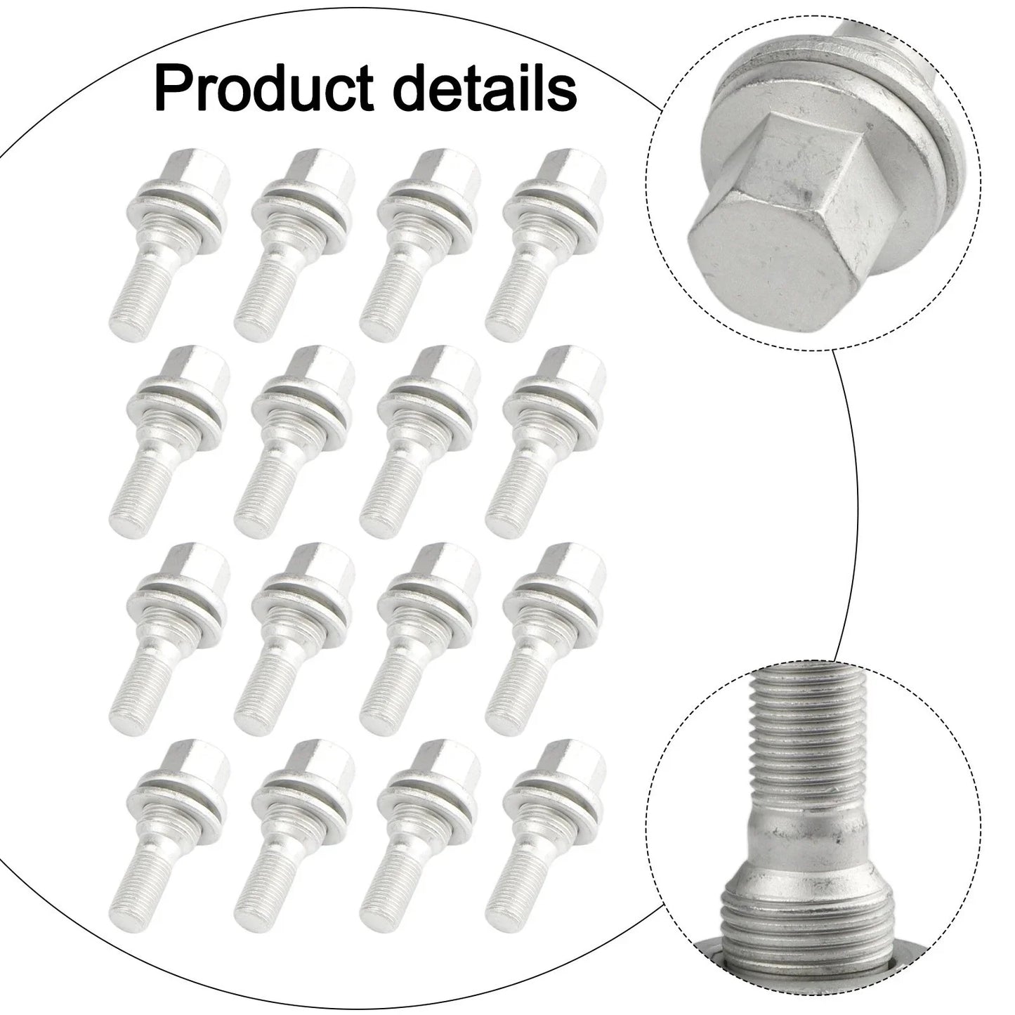 Robust Alloy Steel Wheel Bolts / Wheel Bolts for 301 307 308 308S 408 5008 (2008–2008)