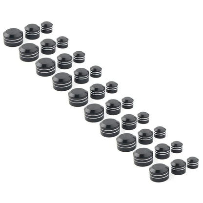 10 x Black CNC Inner 9/11/13mm Motor Bolt Topper Caps for Harley