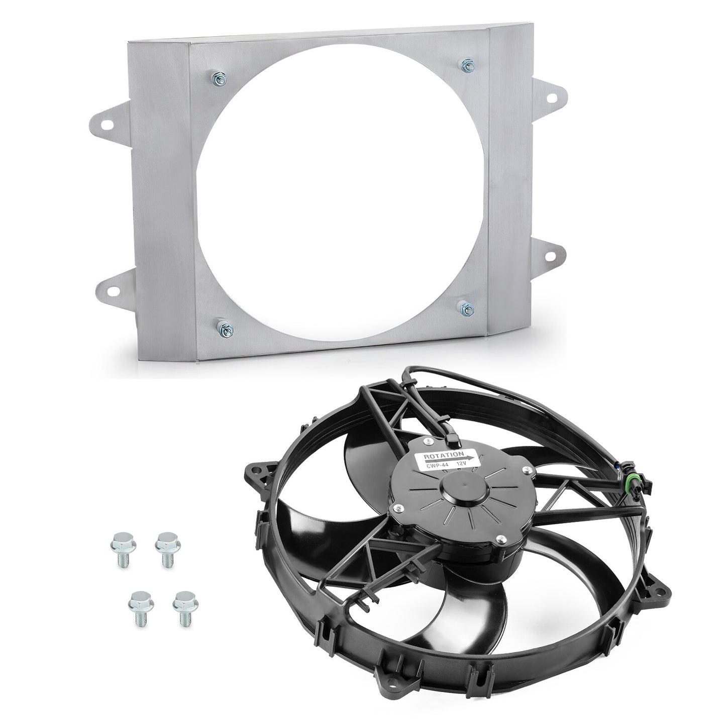 Radiator Cooling Fan with Shroud for Polaris Ranger 700 800 900 (2006–2019)