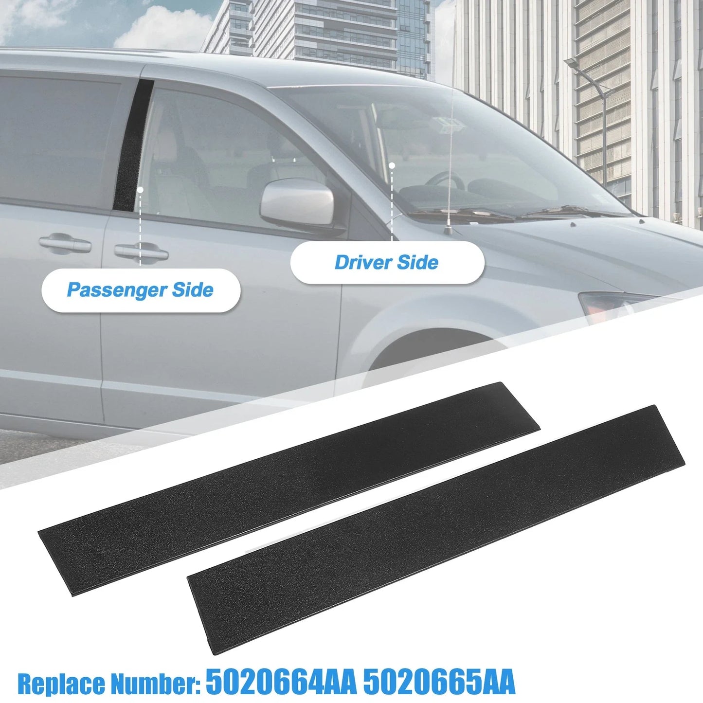 Windshield B Pillar Trim for Chrysler Town & Country, Dodge (2008-2016)