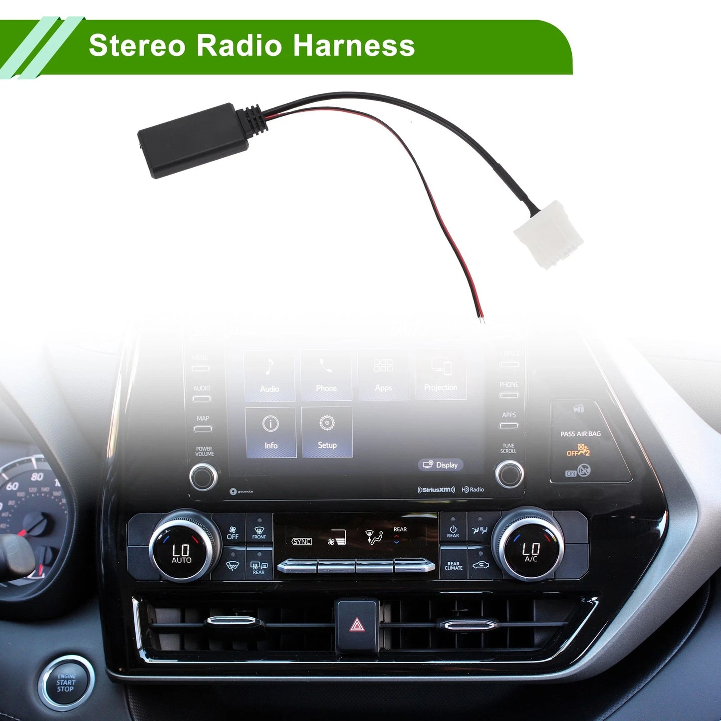 Bluetooth AUX Adapter Stereo Radio Harness for Mazda 3 (2006)