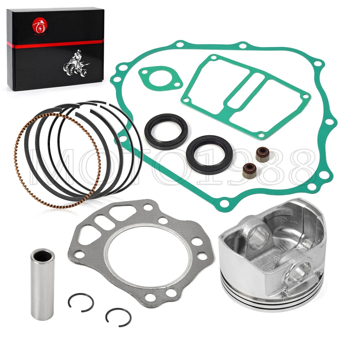 Engine Gasket Kit w/ Piston Ring & Seal for Kawasaki Mule