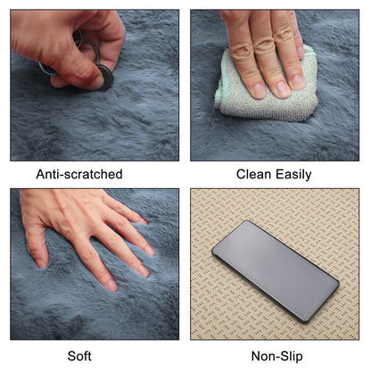 Set of 2 Bottom Seat Pad Covers for Car Gray Cotton Grid